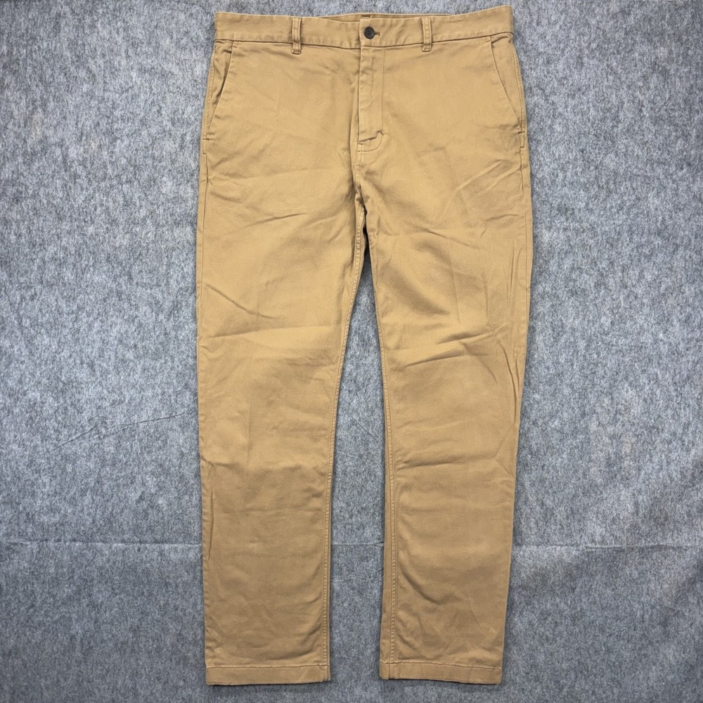 Outerknown Sea Legs Pants Men's 36 x 31 Tan Brown Cotton Stretch